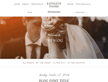 Tablet Screenshot of kathleenthame.com